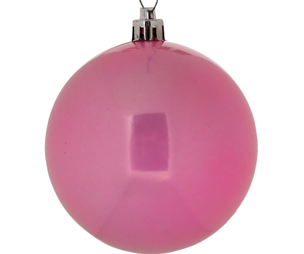 Πλαστική Περλέ Χριστουγεννιάτικη Μπάλα 8cm (Σετ 6 τμχ)